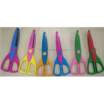 Decorative Craft School Scissors Set with 6 Cuts and Certification
